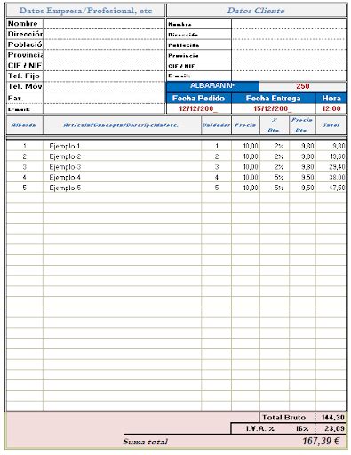 Descargar Plantilla Excel Albar N El Albar N Es Un Documento Que