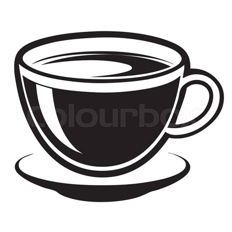 Standard Tea Cup And Saucer Vector Illustration Colourbox