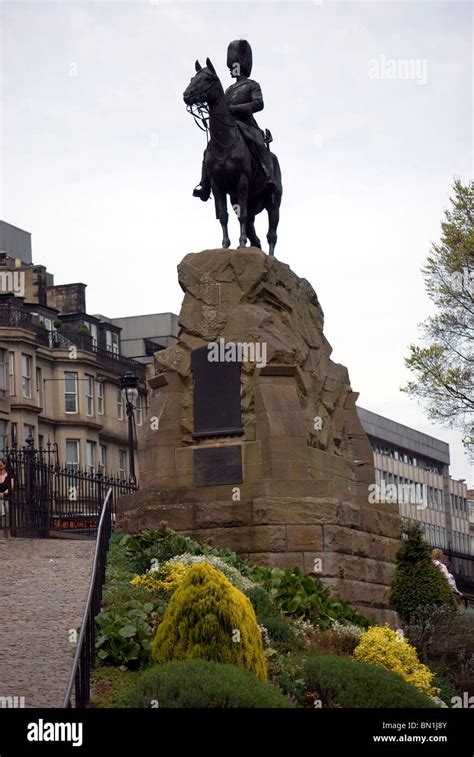 Statue In Princes Street Gardens Edinburgh Scotland To Commemorate