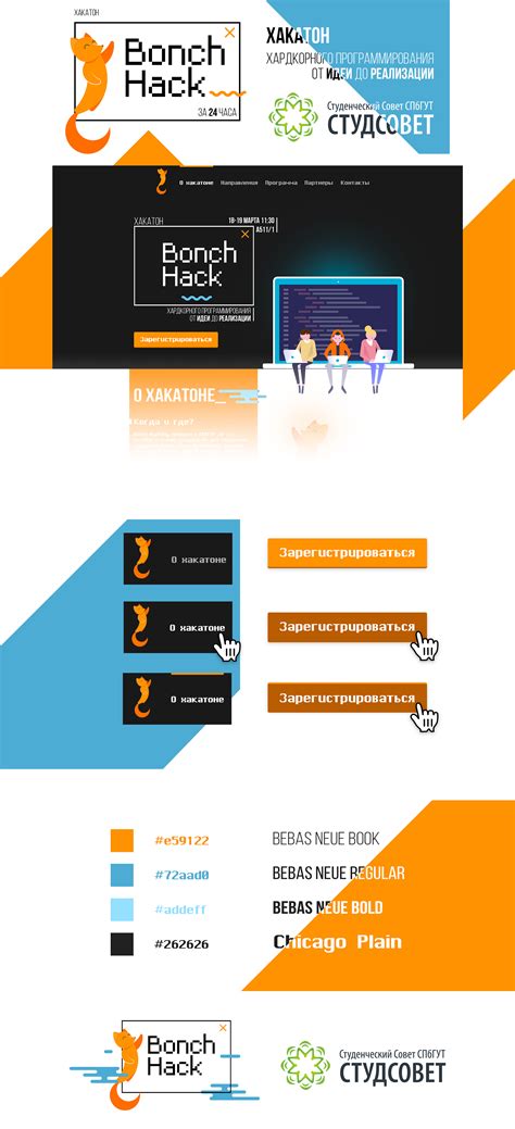 Bonch Hack – Landing on Behance