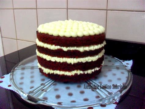 ALEXANDRE GALDINO Télo Bolos Naked Red Velvet Cake Bolo Veludo Vermelho Pelado