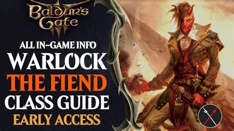 Baldurs Gate 3 The Fiend Warlock Build Guide Fextralife