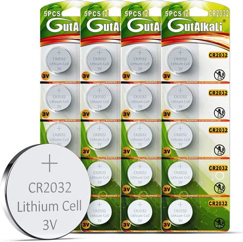 Gutalkali Pcs Cr Lithium Coin Batteries High Capacity With V