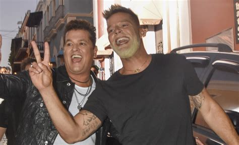 Ricky Martin Shows Off Bleached Beard While Filming New Music Video