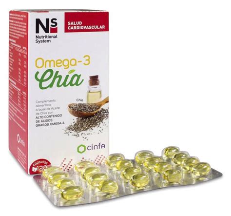 Comprar Ns Omega 3 Chía 120 Cápsulas Welnia