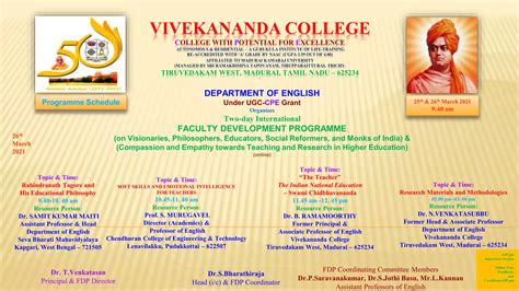fdp invitation  programme schedule pptx