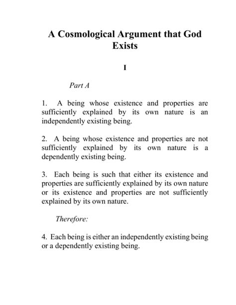 A Cosmological Argument That God Exists