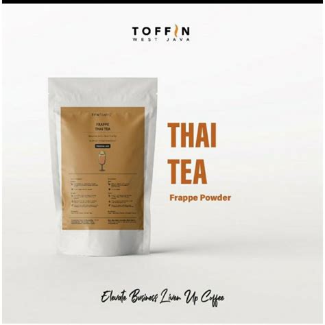 jual toffin powder thai teabubuk minuman rasa thai tea shopee indonesia