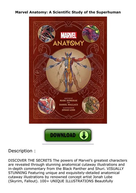 PDF Marvel Anatomy: A Scientific Study of the Superhuman