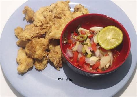 Resep Chicken Popcorn Sambal Matah Oleh Novi Phiew Cookpad