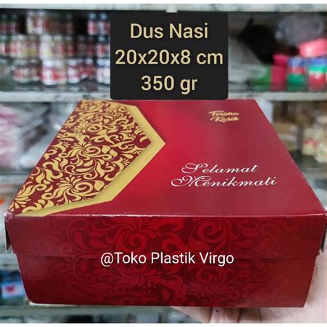 Jual Box Kardus Dus Nasi Kue Snack Makanan X X Cm Batik