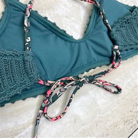 Xhilaration Swim Xhilaration Crochet Bralette Bikini Swim Top S Poshmark