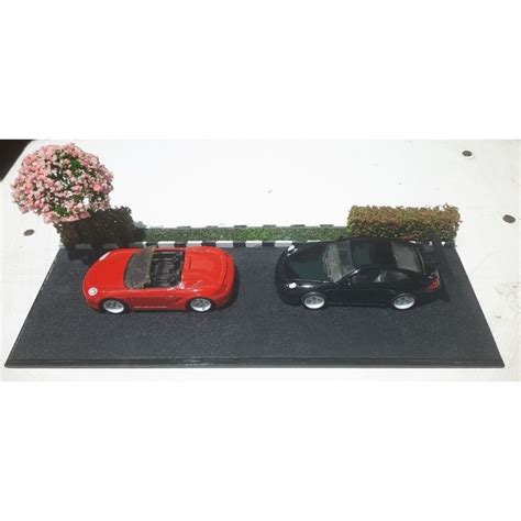 Jual Custom Hot Wheels Paketan Porsche Gt Dan Porsche Boxster Diorama Akrilik Shopee