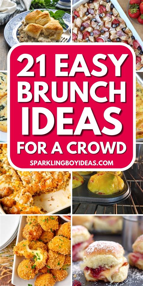 21 Cheap Easy Brunch Ideas For A Crowd - Sparkling Boy Ideas