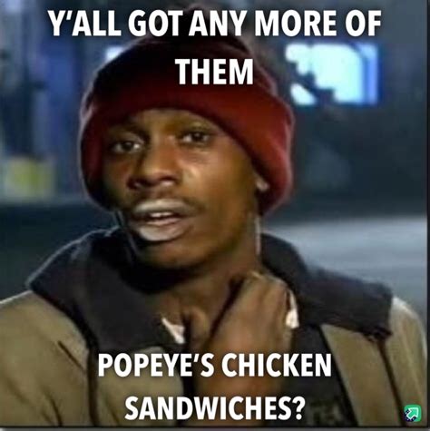 Popeyes Chicken Sandwich Meme