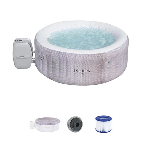 Bestway Saluspa Cancun Airjet Hot Tub With Energysense Cover Grey Trusted Source For Tools