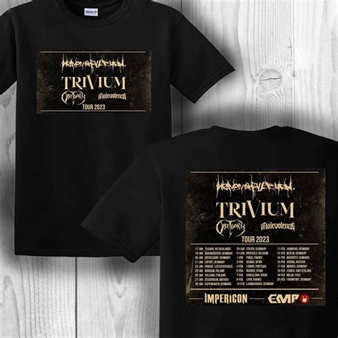 TRIVIUM Tour 2023 T-Shirt, 2023 Tour Shirt, 2023 Music Festival, Double ...