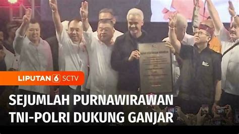 Ganjar Dapat Dukungan Dari Pensiunan Asn Dan Belasan Purnawirawan