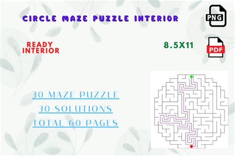 Circle Maze Puzzle Graphic by Luham Digital Products · Creative Fabrica