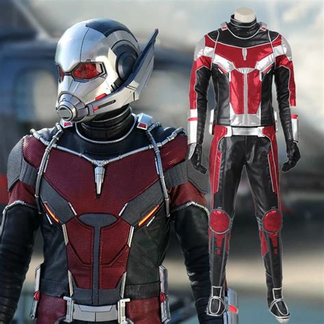 Ant Man Capit N Am Rica Traje Scott Lang Cosplay Traje Guerra Civil Ant