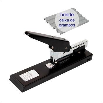 Como Se Escreve Grampeador - Grampeador Profissional Grande 100 Folhas Reforçado Aço - Ravara ...