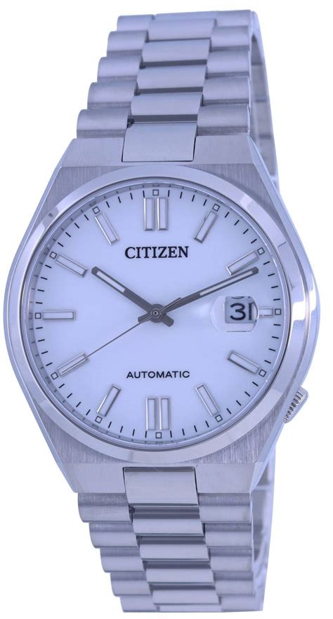 Citizen Wei Es Zifferblatt Edelstahl Automatik Nj A Herrenuhr De