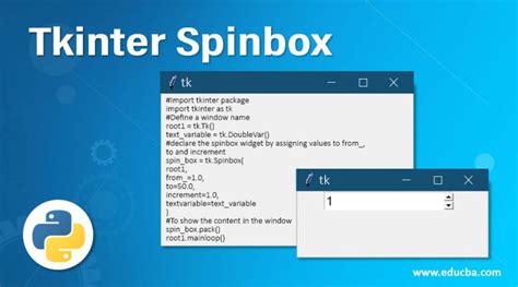 Tkinter Spinbox Dialogs A Complete Guide With Python Examples Devhub