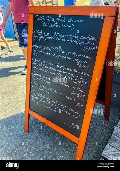 Handwritten French Restaurant Menu Hi Res Stock Photography And Images