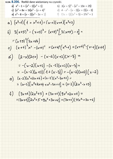 Powt Rka Przed Matur Matematyka Zadania Kl Lo