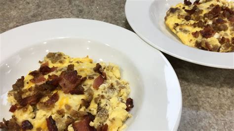 Scrambled Egg Casserole with Sausage and Bacon - FFLL