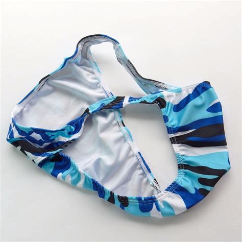 K P Multi Prints Mens String Bikini Narrow Waist Contoured Pouch Swim Fabric EBay