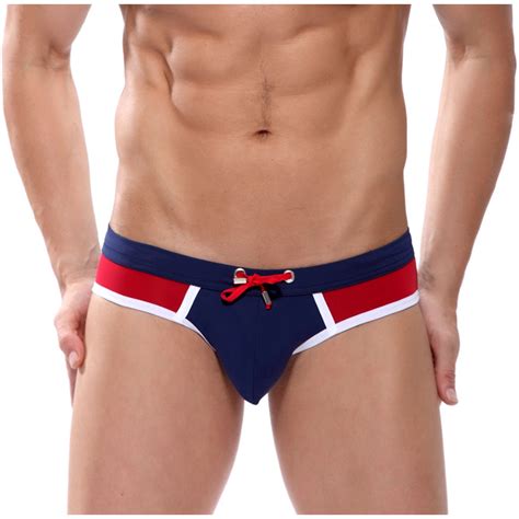 Clearance Zvna H Swim Briefs For Men Men S Sexy Low Rise Swim Briefs Bikini Swimsuits