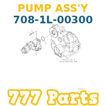 708 1L 00300 Komatsu PUMP ASS Y