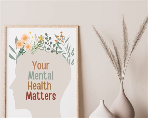 Your Mental Health Matters Poster Counseling Poster Etsy