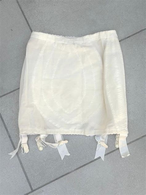 Vintage Open Bottom Girdle W Garters Slimming Smoothing Vintage Lingerie Shapewear By Vanity
