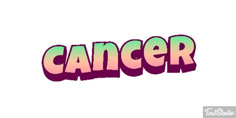 Cancer Word Animated  Logo Designs