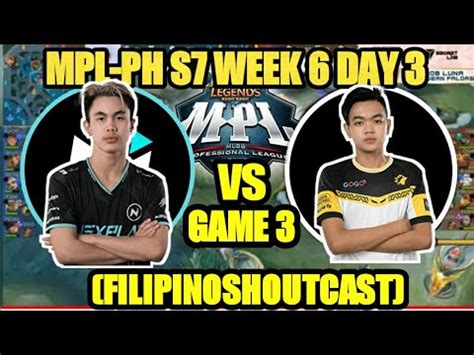 Nxp Vs Onic Game Mpl Ph Season Week Day Nexplay Esports Vs