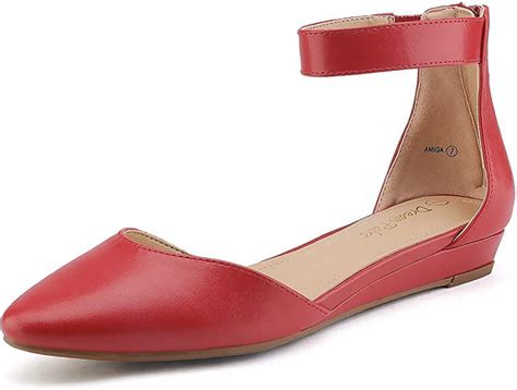 Nude Nubuck Low Wedge Ankle Strap Flats Size M US