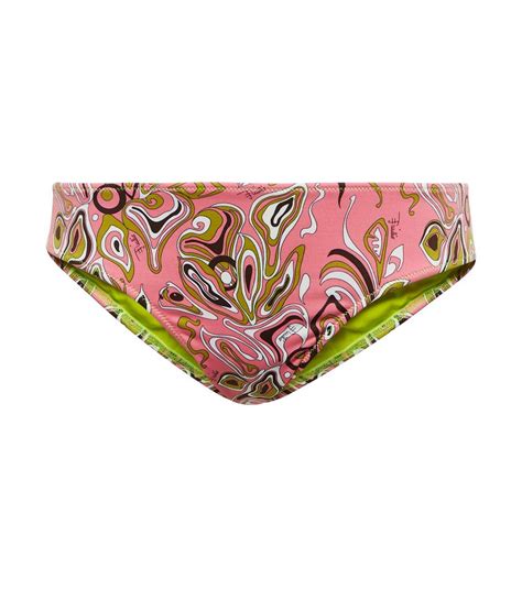 Emilio Pucci Beach Printed Bikini Bottoms Emilio Pucci