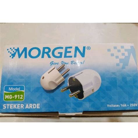 Jual Steker Arde Morgen Mg Steker Bulat Colokan Listrik Bulat