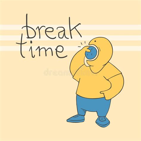 Funny Break Time Stock Illustrations – 984 Funny Break Time Stock ...