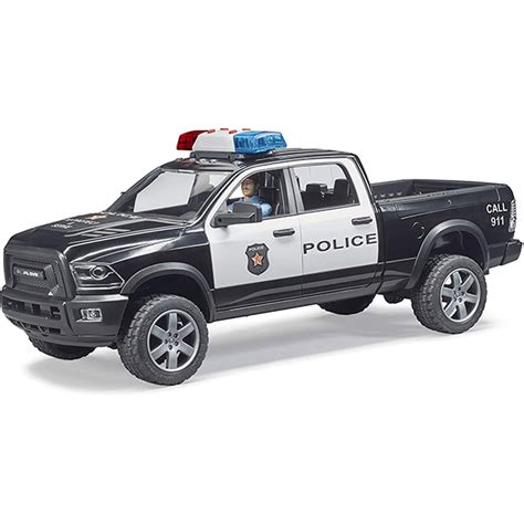 Bruder Ram 2500 Police Pick Up Truck With Police Officer Jr Toy Company