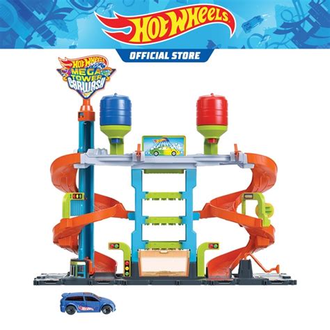 Hot Wheels City Color Shifter Mega Tower Car Wash Shopee Malaysia