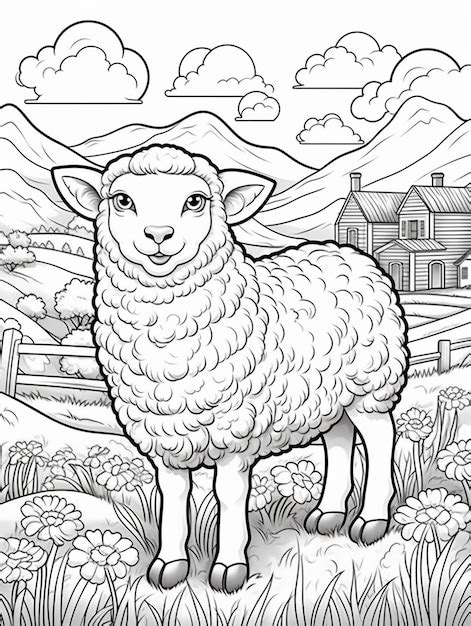 Images de Coloriage Moutons Ferme Téléchargement gratuit sur Freepik