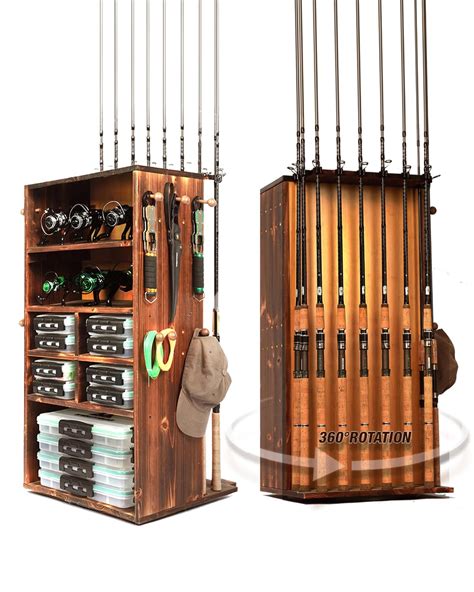 Ghosthorn Fishing Rod Holders for Garage Storage up to 10 Rods or