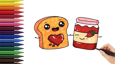 Como dibujar un SANDWICH KAWAII paso a paso Dibujos Fáciles Para