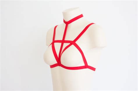 Body Harness Cage Bra Harness Lingerie Festival Top Exotic Etsy