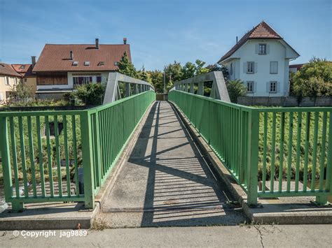 Bry Pedestrian Bridge Over The Broye River Payerne Ca Flickr