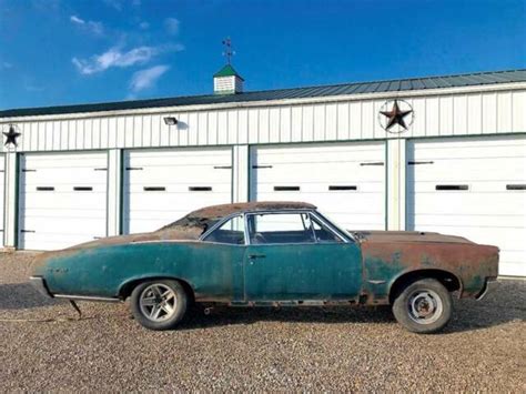 1966 Pontiac Gto Teal Coupe 389 V8 Munci 4 Speed Needs Trailered For