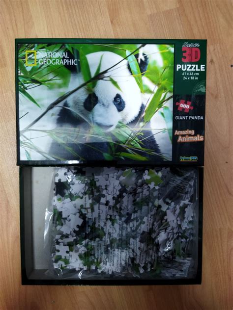 Jigsaw puzzle, Giant panda 3D, 500 pieces, Hobbies & Toys, Toys & Games ...